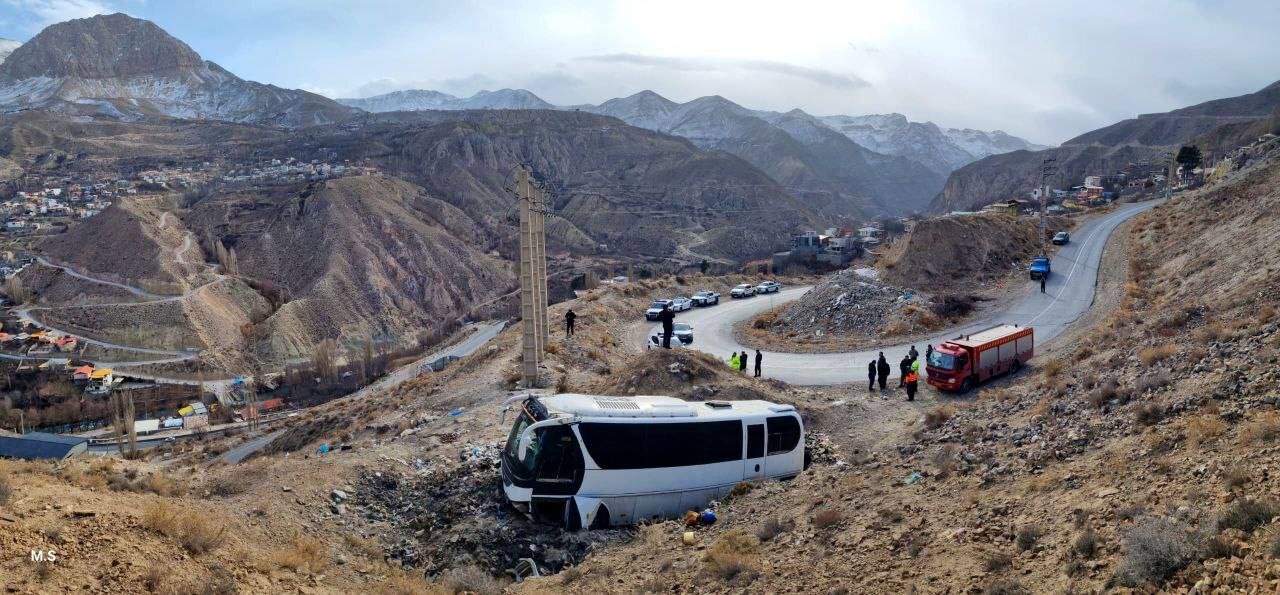 علت حادثه واژگونی اتوبوس در محور هراز مشخص شد
