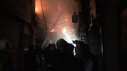 حریق گسترده در بازار تهران
