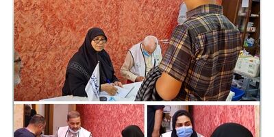 میزبانی موکب بیمه سامان از زائران اربعین در کربلای معلی