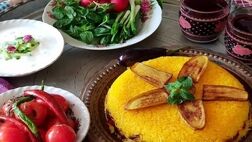 بادمجان پلو به روش قزوینی؛ سریع‌ترین پلوی مخلوط رستورانی

