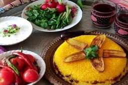 بادمجان پلو به روش قزوینی؛ سریع‌ترین پلوی مخلوط رستورانی
