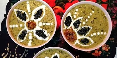 دستور ساده برای پخت آش کشک و جعفری 