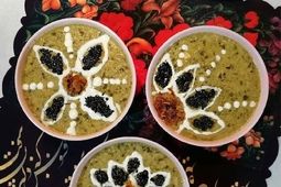 دستور ساده برای پخت آش کشک و جعفری 