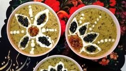 دستور ساده برای پخت آش کشک و جعفری 