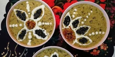 دستور ساده برای پخت آش کشک و جعفری 