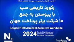 سپ به عنوان برترین شرکت پرداخت ایران، با پیوستن به جمع ۱۰ شرکت برتر پرداخت دنیا رکورد زد