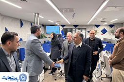 بازدید مدیرعامل بانک تجارت از مرکزارتباط مشتریان 1554