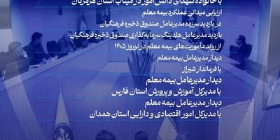 روایت مسئولیت اجتماعی بیمه معلم در نوروز ۱۴۰۵

