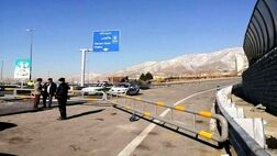 انسداد مسیر شمال به جنوب محور چالوس و آزادراه تهران-شمال
