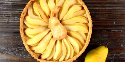 طرز تهیه تارت گلابی به روش قنادهای فرانسوی
