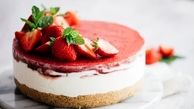 طرز تهیه چیز کیک یخچالی خوشمزه با بیسکویت پتی بور
