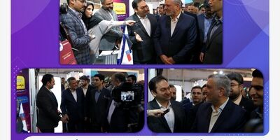 بازدید وزیر کار از غرفه بیمه ملت در نمایشگاه توانمندی‌های صادراتی جمهوری اسلامی ایران 