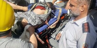 سقوط کارگر جوان بر روی میلگرد در کارگاه ساختمانی
