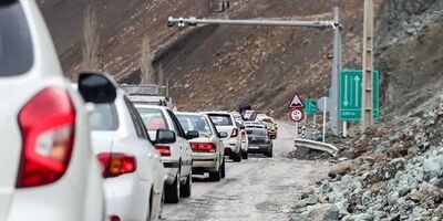  ترافیک سنگین در محور چالوس