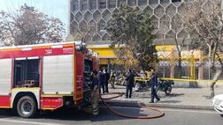 مهار حریق در اداره پست چهارراه لشکر