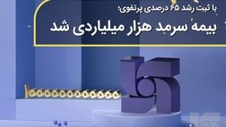  با ثبت رشد ۶۵ درصدی پرتفوی؛ بیمه سرمد هزار میلیاردی شد 