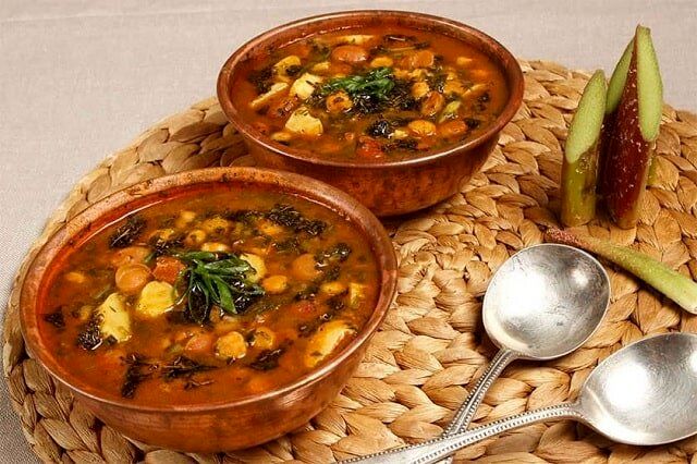 طرز تهیه آش میوه مجلسی با انواع میوه های تازه و خشک