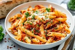 پاستا گوجه ای؛ طعم جدید پاستا بدون مرغ و گوشت
