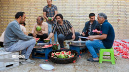 افطاری در کوچه گلچینان یزد