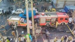 آتش سوزی در طبقه دوم یک ساختمان اداری در رودکی
