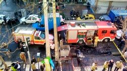آتش سوزی در طبقه دوم یک ساختمان اداری در رودکی
