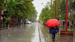 باد و باران در برخی استان‌ها
