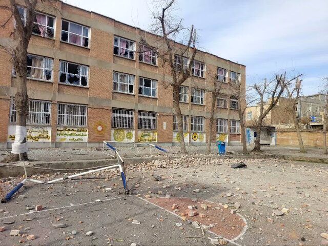 آسیب به یک مدرسه دخترانه در ارومیه در حمله هوایی اسراییل و آمریکا