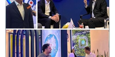  بازدید رئیس کل بیمه مرکزی از غرفه بیمه سامان در نمایشگاه صنعت مالی 