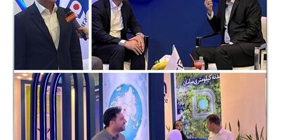  بازدید رئیس کل بیمه مرکزی از غرفه بیمه سامان در نمایشگاه صنعت مالی 