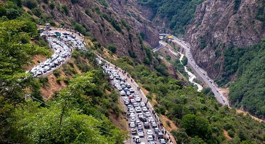 جاده چالوس یکطرفه می‌شود
