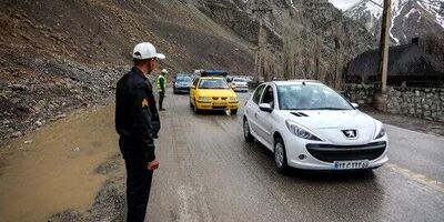 ترافیک سنگین در جاده چالوس