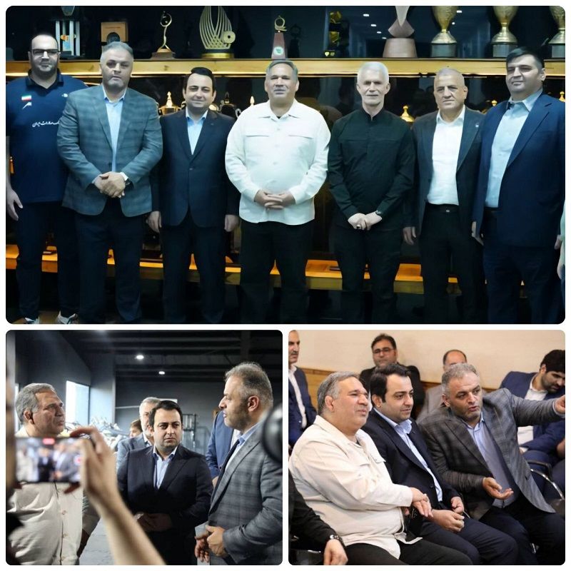 رئیس کمیسیون اقتصادی مجلس و مدیرعامل بانک صادرات ایران در اردوی ملی‌پوشان وزنه‌برداری