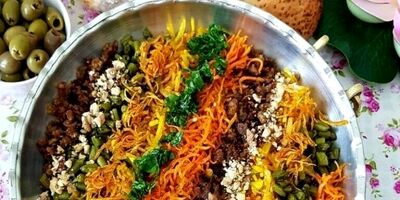 خوراک قفقازی با گوشت چرخ کرده