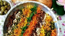 خوراک قفقازی با گوشت چرخ کرده