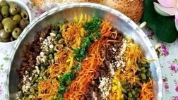 خوراک قفقازی با گوشت چرخ کرده