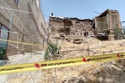 ریزش ساختمان نیمه‌کاره در لویزان