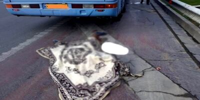 مرگ عابر ۷۰ ساله در تصادف با اتوبوس
