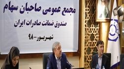 صورت‌های مالی سال ۱۳۹۷ صندوق ضمانت صادرات ایران تصویب شد