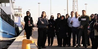 بازدید میدانی از بندرگاه بوشهر در همایش آموزشی بیمه دی
