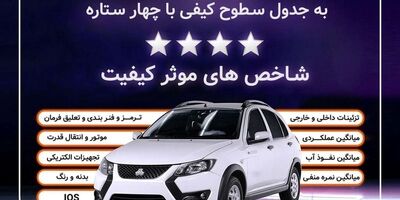 کوییک.اس با چهارستاره وارد جدول کیفی خودروهای داخلی شد