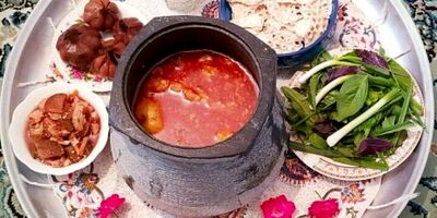 طرز تهیه دیزی سنگی لعاب دار و خوشمزه قهوه خونه ای 