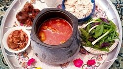 طرز تهیه دیزی سنگی لعاب دار و خوشمزه قهوه خونه ای 