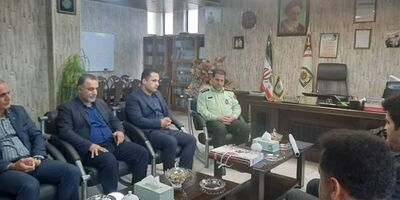 جلسه مشترک شرکت‌های بیمه با فرمانده نیروی انتظامی تنکابن
