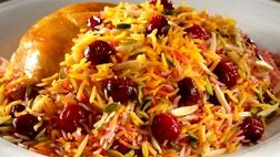 طرز تهیه آلبالو پلوی مجلسی با مرغ