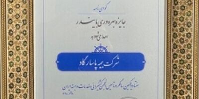 لوح زرین جایزه ملی بهره‌وری «بایندر» به شرکت بیمه پاسارگاد رسید
