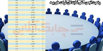 وضعیت انجمن صنفی نمایندگان شرکت های بیمه 