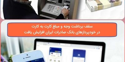 سقف برداشت وجه و مبلغ کارت به کارت در خودپردازهای بانک صادرات ایران افزایش یافت