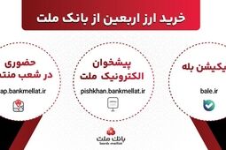 افزایش ظرفیت پذیرش مشتریان در بانک ملت برای فروش حضوری و غیرحضوری ارز اربعین
