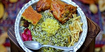 طرز تهیه سبزی پلو مجلسی با مرغ، مرحله به مرحله