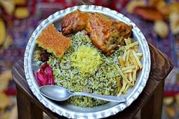 طرز تهیه سبزی پلو مجلسی با مرغ، مرحله به مرحله
